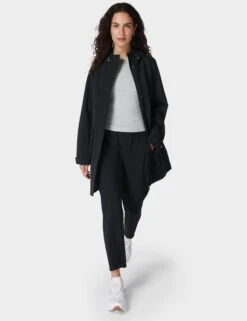 Sweaty Betty Stride Waterproof Parka - Black -The Sports Edit Store sweaty betty stride waterproof parka black sb4932 3