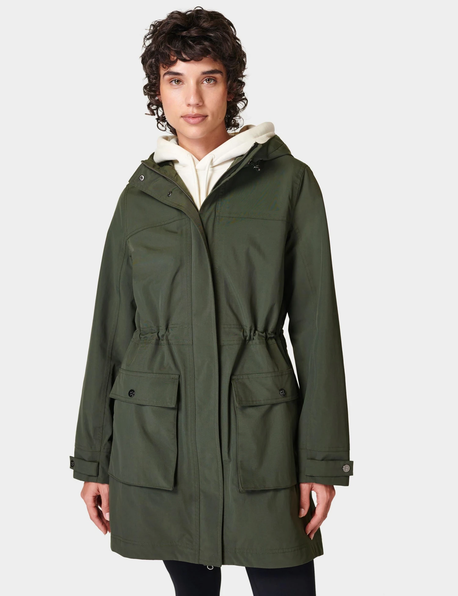 Sweaty Betty Stride Waterproof Parka - Dark Forest Green 3 Sweaty Betty Stride Waterproof Parka - Dark Forest Green