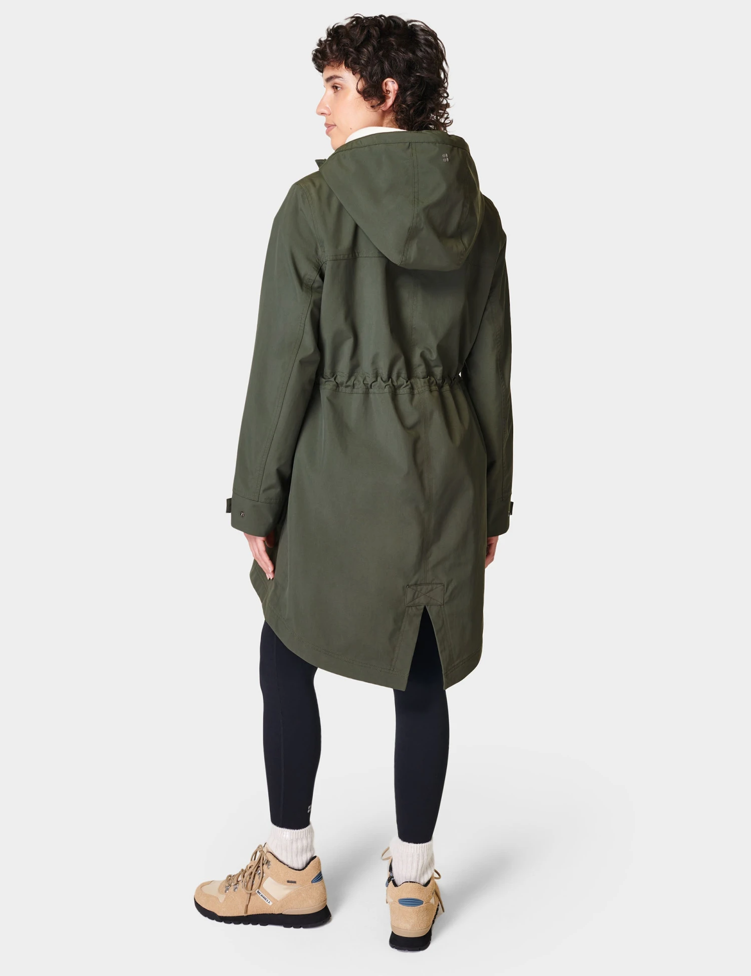 Sweaty Betty Stride Waterproof Parka - Dark Forest Green 9 Sweaty Betty Stride Waterproof Parka - Dark Forest Green - Image 7