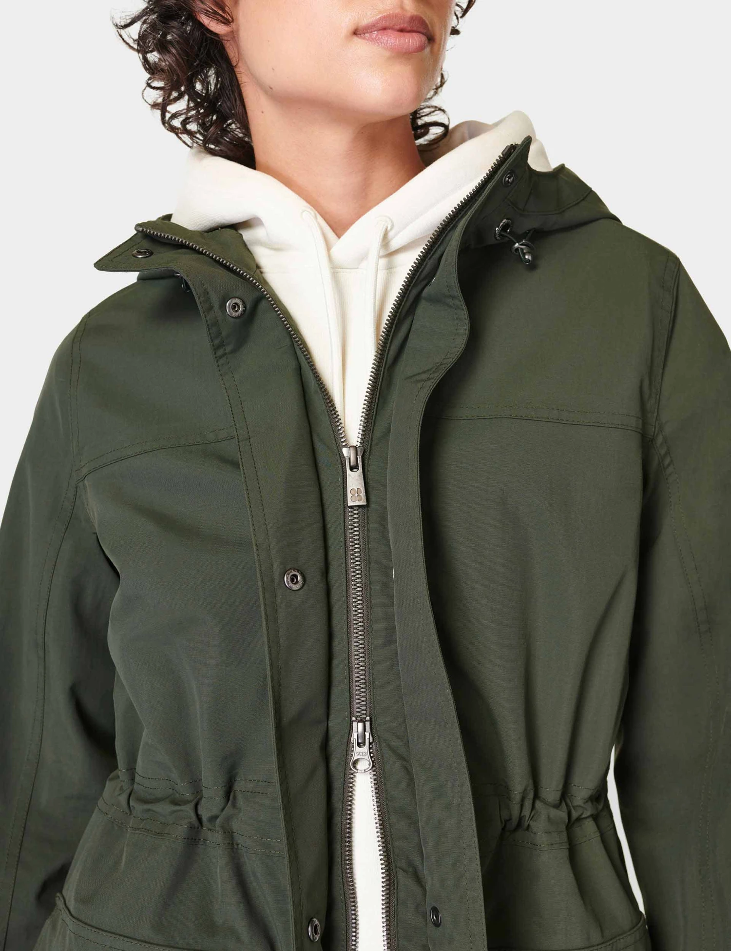 Sweaty Betty Stride Waterproof Parka - Dark Forest Green 5 Sweaty Betty Stride Waterproof Parka - Dark Forest Green - Image 3