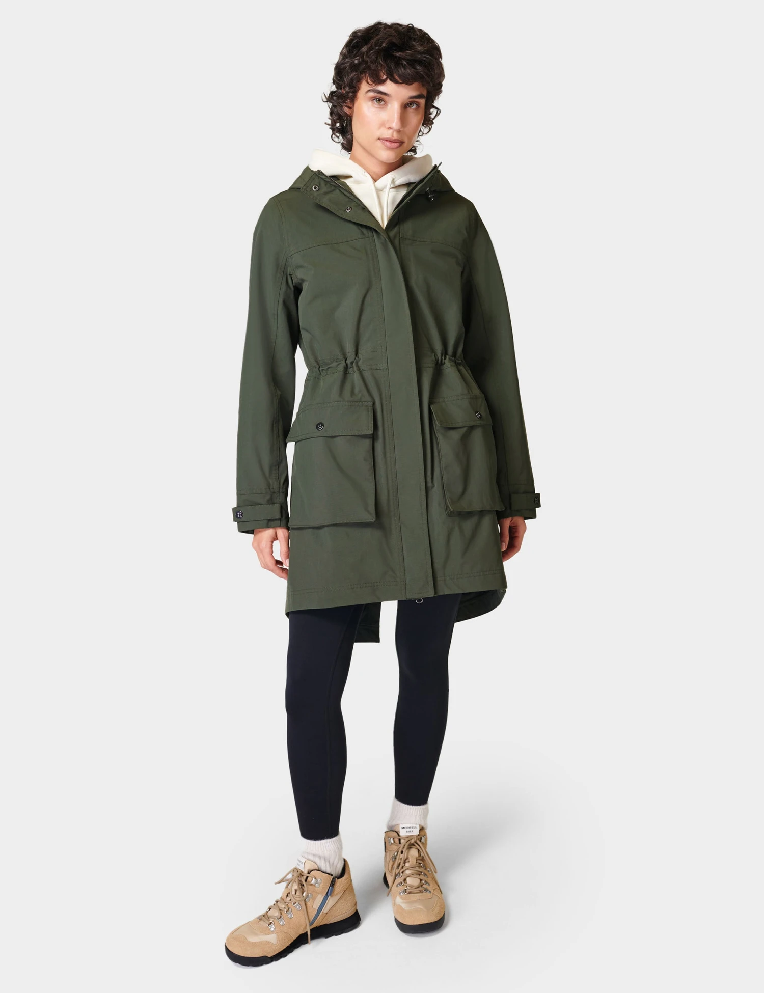 Sweaty Betty Stride Waterproof Parka - Dark Forest Green 10 Sweaty Betty Stride Waterproof Parka - Dark Forest Green - Image 8