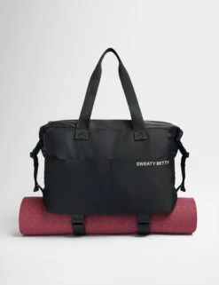 Sweaty Betty Strive Gym Bag in Black -The Sports Edit Store sweaty betty strive gym bag black sb9603 4