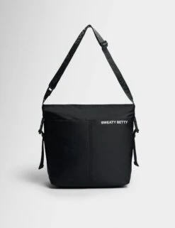 Sweaty Betty Strive Tote - Black Nylon Canvas Gym Bag