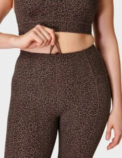 Sweaty Betty Super Soft 7/8 Yoga Leggings - Brown Leopard Marking Print 10 Sweaty Betty Super Soft 7/8 Yoga Leggings - Brown Leopard Marking Print -The Sports Edit Store sweaty betty super soft 7 8 yoga leggings brown leopard marking print sb6916 3