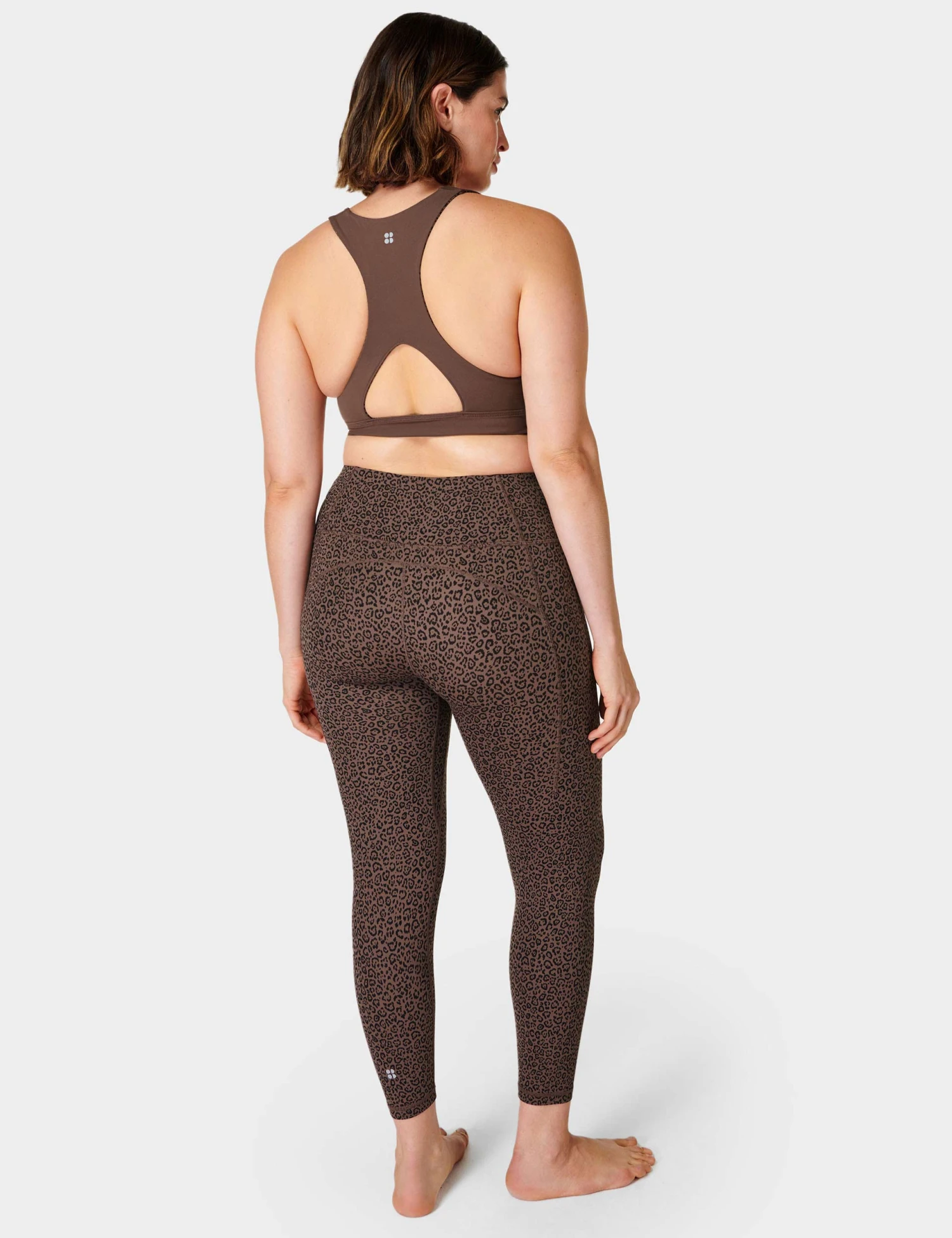 Sweaty Betty Super Soft 7/8 Yoga Leggings - Brown Leopard Marking Print 4 Sweaty Betty Super Soft 7/8 Yoga Leggings - Brown Leopard Marking Print - Image 2