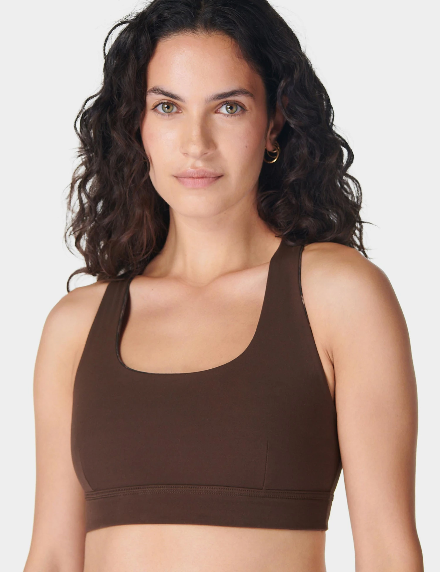 Sweaty Betty Super Soft Reversible Bra - Brown Python Print/Cacao Brown 4 Sweaty Betty Super Soft Reversible Bra - Brown Python Print/Cacao Brown - Image 2