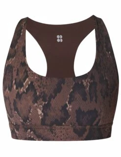 Sweaty Betty Super Soft Reversible Bra - Brown Python Print/Cacao Brown 17 Sweaty Betty Super Soft Reversible Bra - Brown Python Print/Cacao Brown -The Sports Edit Store sweaty betty super soft reversible bra brown python print brown sb8779a 8