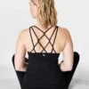 Sweaty Betty Super Soft Strappy Back Gym Bra Vest - Black -The Sports Edit Store sweaty betty super soft strappy back gym bra vest black sb9014 3