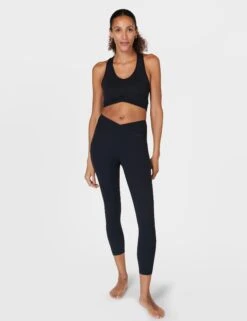 Sweaty Betty Super Soft Ultra-Lite Wrap Bra - Black -The Sports Edit Store sweaty betty super soft ultra lite wrap bra black sb9906 6