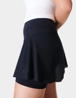 Sweaty Betty Swift Running Skort - Black 12 Sweaty Betty Swift Running Skort - Black -The Sports Edit Store sweaty betty swift running skort black sb2478 4