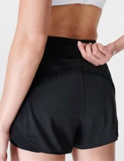 Sweaty Betty Tempo Run Shorts - Black -The Sports Edit Store sweaty betty tempo run shorts black sb8828 2