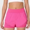 Sweaty Betty Tempo Run Shorts - Fuchsia Pink -The Sports Edit Store sweaty betty tempo run shorts fuchsia pink sb8828 1
