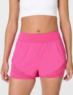 Sweaty Betty Tempo Run Shorts - Fuchsia Pink