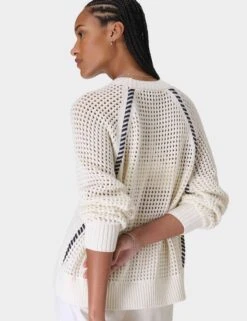 Sweaty Betty Tides High Whipstitch Jumper - Lily White 11 Sweaty Betty Tides High Whipstitch Jumper - Lily White -The Sports Edit Store sweaty betty tides high whipstitch jumper lily white sb10212 5