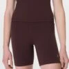 Sweaty Betty Ultimate Studio 6" Shorts - Sable Brown -The Sports Edit Store sweaty betty ultimate studio 6in shorts sable brown sb10173r 1