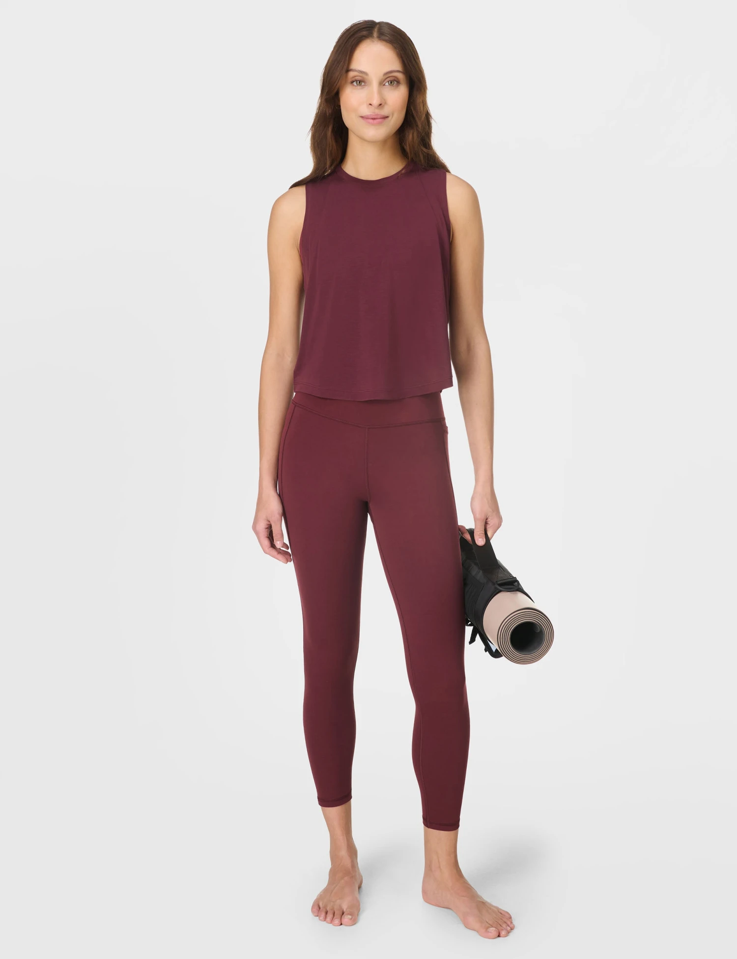 Sweaty Betty Ultimate Studio 7/8 Legging - Garnet Red 6 Sweaty Betty Ultimate Studio 7/8 Legging - Garnet Red - Image 4
