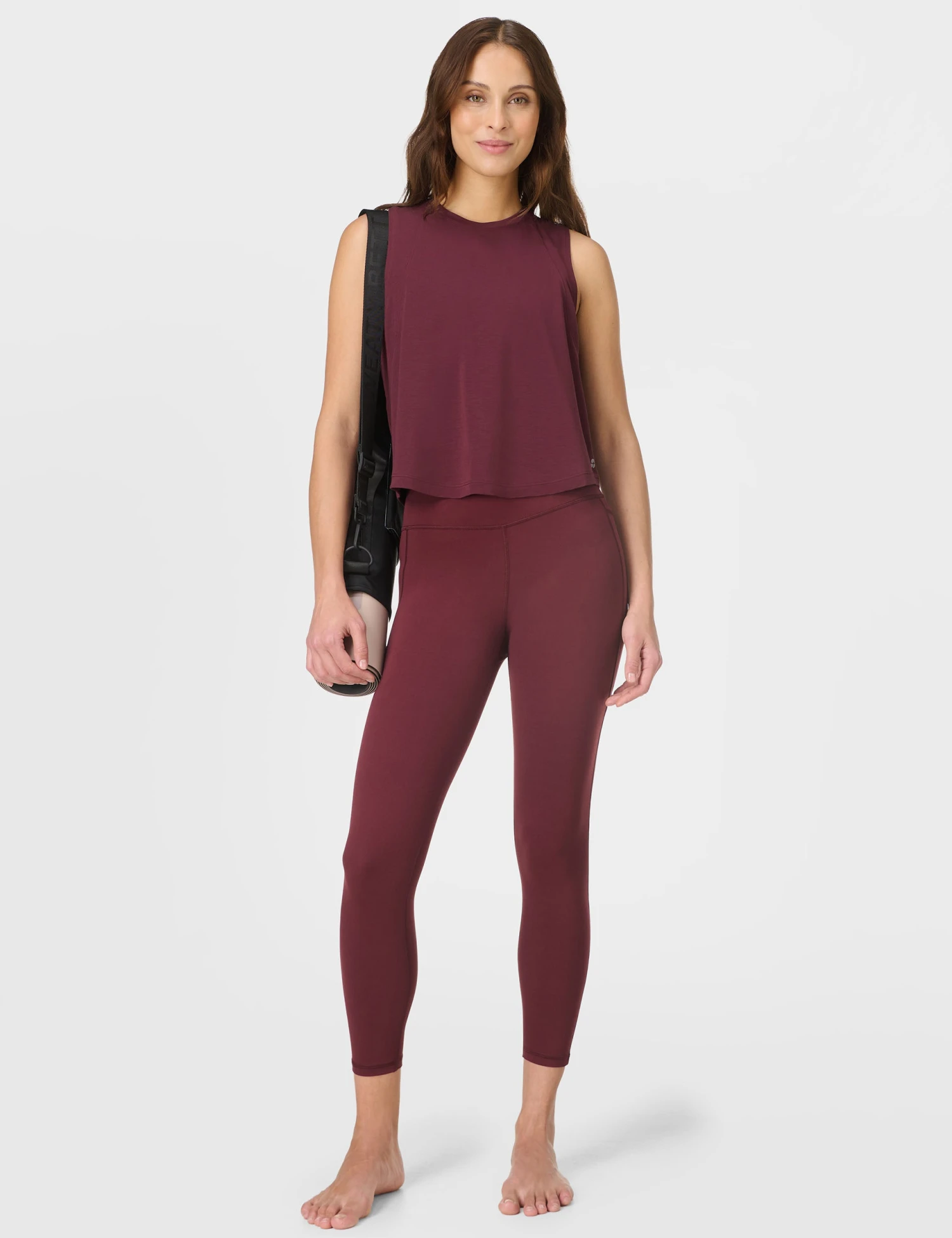 Sweaty Betty Ultimate Studio 7/8 Legging - Garnet Red 7 Sweaty Betty Ultimate Studio 7/8 Legging - Garnet Red - Image 5