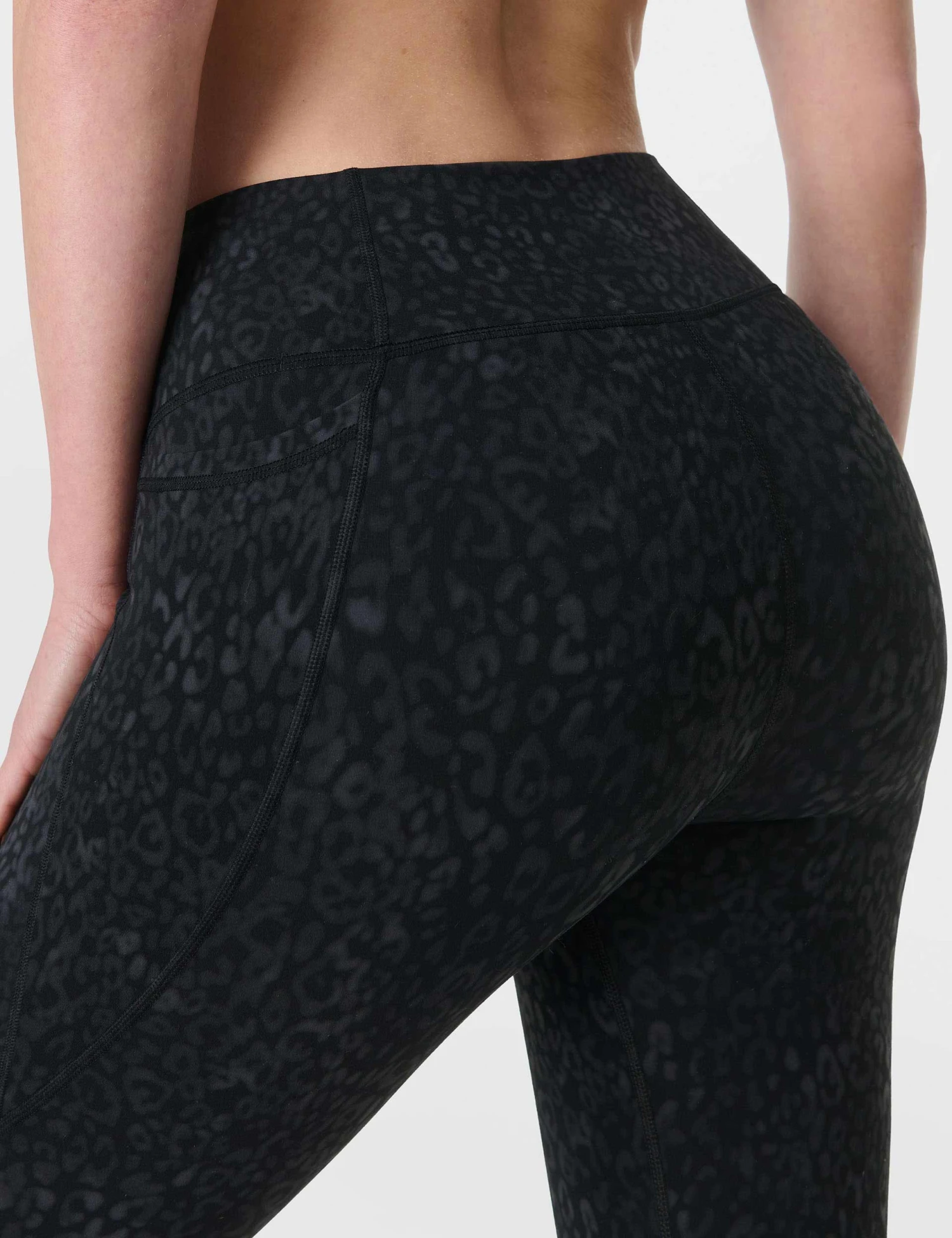 Sweaty Betty Ultimate Studio 7/8 Leggings - Black Panther Print 6 Sweaty Betty Ultimate Studio 7/8 Leggings - Black Panther Print - Image 4