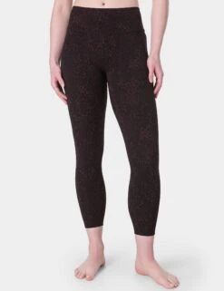 Sweaty Betty Ultimate Studio 7/8 Leggings - Brown Panther Print