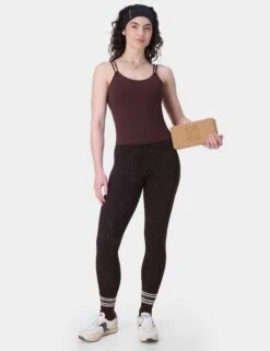 Sweaty Betty Ultimate Studio 7/8 Leggings - Brown Panther Print -The Sports Edit Store sweaty betty ultimate studio 7 8 leggings brown panther sb10033a78 8