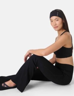 Sweaty Betty Ultimate Studio Flare Trousers 32" - Black -The Sports Edit Store sweaty betty ultimate studio flare trousers 32in black sb10008r 6