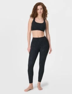 Sweaty Betty Ultimate Studio Racerback Bra - Black Panther Print -The Sports Edit Store sweaty betty ultimate studio racerback bra black panther print sb10034a 6