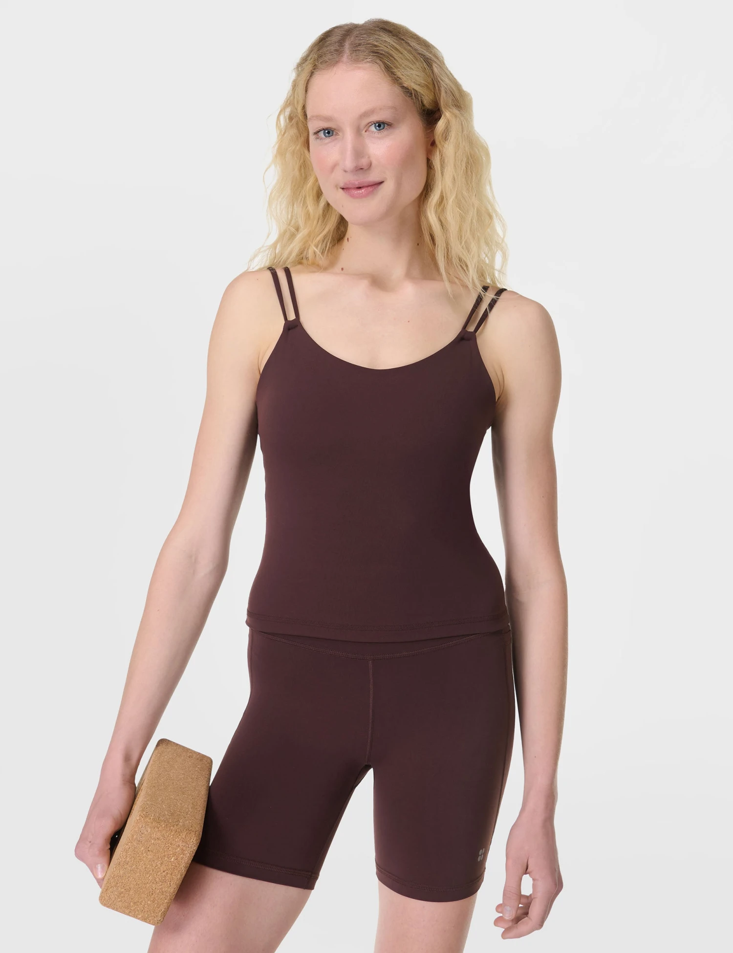 Sweaty Betty Ultimate Studio Strappy Vest - Sable Brown 3 Sweaty Betty Ultimate Studio Strappy Vest - Sable Brown