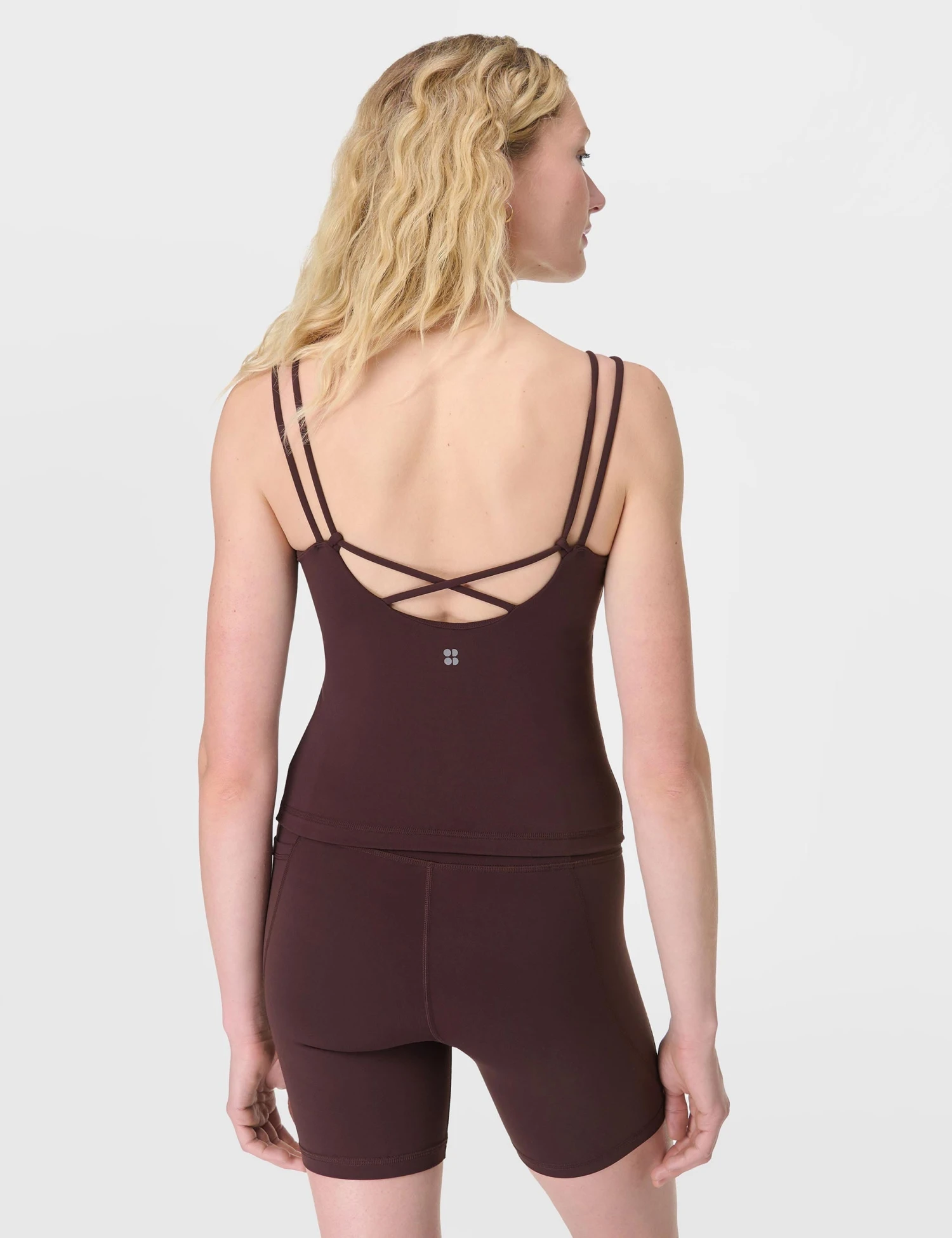 Sweaty Betty Ultimate Studio Strappy Vest - Sable Brown 4 Sweaty Betty Ultimate Studio Strappy Vest - Sable Brown - Image 2