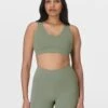 Sweaty Betty Ultimate Studio Voop Bra - Willow Green -The Sports Edit Store sweaty betty ultimate studio voop bra willow green sb10037 1