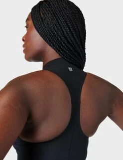 Sweaty Betty Vista Xtra Life High Neck Swimsuit - Black A -The Sports Edit Store sweaty betty vista xtra life high neck swimsuit black a sb8259 5