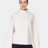 Sweaty Betty Wind Down Funnel Neck Sweatshirt - White Marl 2 Sweaty Betty Wind Down Funnel Neck Sweatshirt - White Marl -The Sports Edit Store sweaty betty wind down funnel neck sweatshirt white marl sb10025b 1