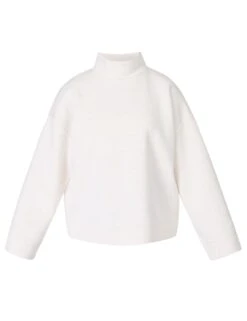 Sweaty Betty Wind Down Funnel Neck Sweatshirt - White Marl -The Sports Edit Store sweaty betty wind down funnel neck sweatshirt white marl sb10025b 3