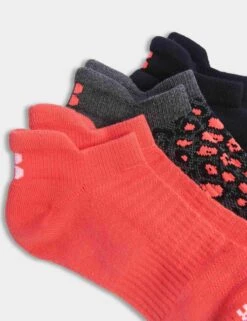 Sweaty Betty Workout Trainer Socks 3 Pack - Black Luxe Leopard Print -The Sports Edit Store sweaty betty workout trainer socks 3 pack black leopard print sb8984 3