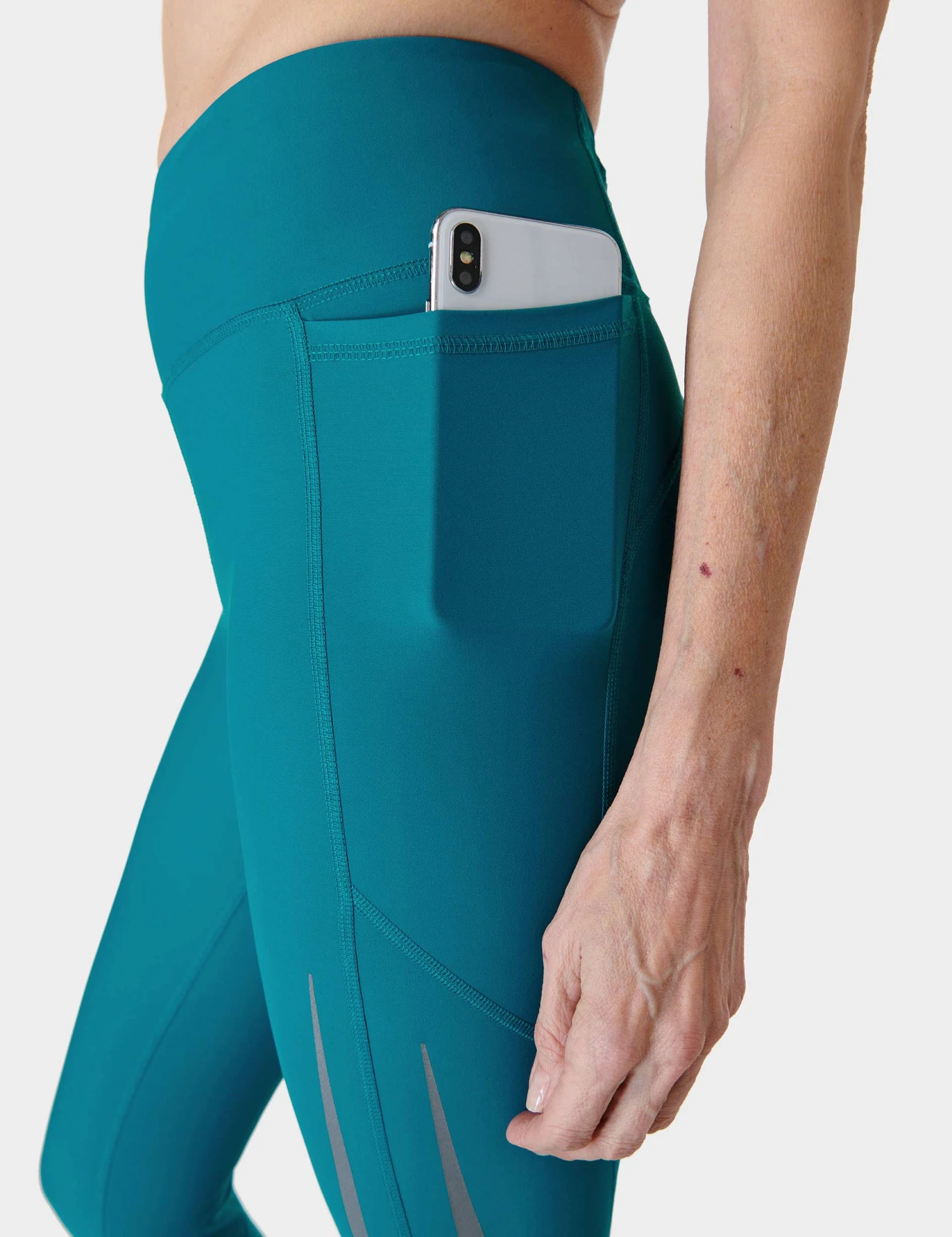Sweaty Betty Zero Gravity 7/8 Illuminate Running Leggings - Reef Teal/Salt Blue Reflective 6 Sweaty Betty Zero Gravity 7/8 Illuminate Running Leggings - Reef Teal/Salt Blue Reflective - Image 4