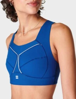 Sweaty Betty Zero Gravity Running Bra - Lightning Blue 8 Sweaty Betty Zero Gravity Running Bra - Lightning Blue -The Sports Edit Store sweaty betty zero gravity running bra lightning blue sb8146 3