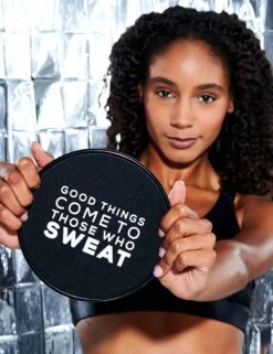 Double-Sided Core Sliders - Black 7-Inch Exercise Gliding Discs -The Sports Edit Store the sports edit slider black 3