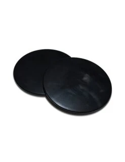 Double-Sided Core Sliders - Black 7-Inch Exercise Gliding Discs -The Sports Edit Store the sports edit slider black 4