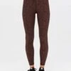 Leo 25" Midi Pant - Leopard 1 Leo 25" Midi Pant - Leopard -The Sports Edit Store the upside leo 25in midi pant leopard USW223005 1