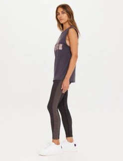Muscle Tank - Washed Black -The Sports Edit Store the upside muscle tank washed black USW323125 4