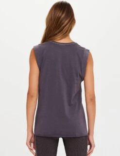 Muscle Tank - Washed Black -The Sports Edit Store the upside muscle tank washed black USW323125 6