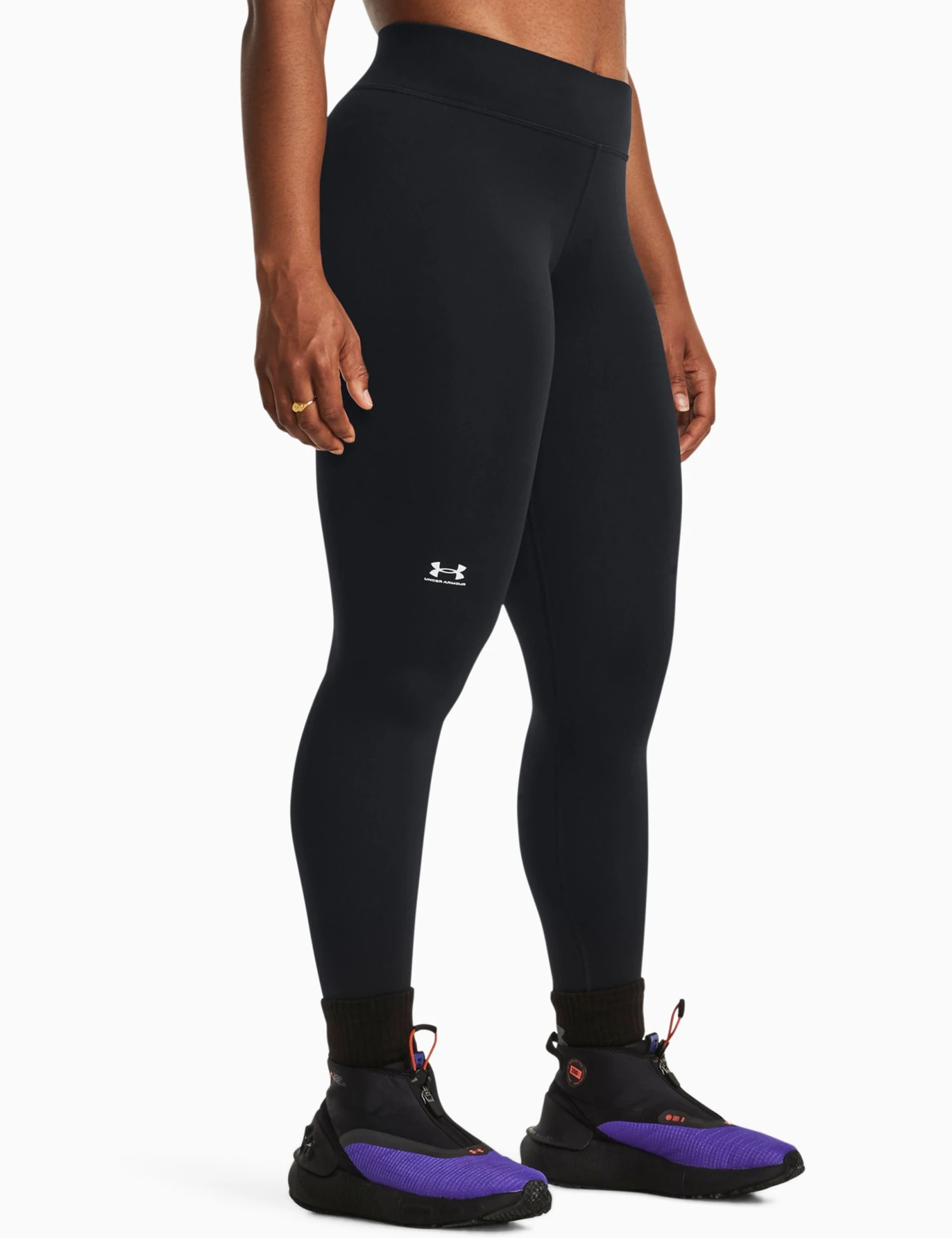 Under Armour ColdGear Leggings - Black/White 3 Under Armour ColdGear Leggings - Black/White