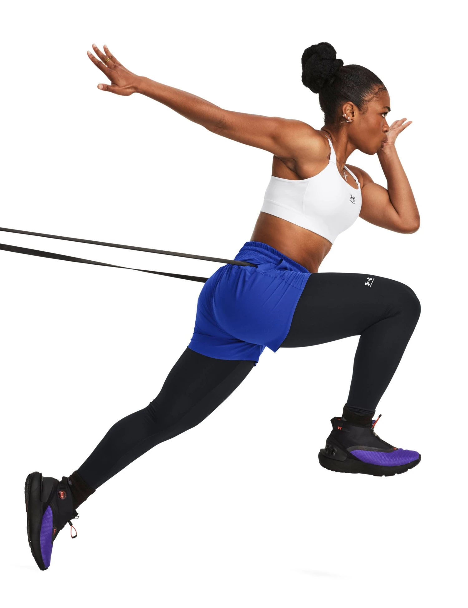 Under Armour ColdGear Leggings - Black/White 7 Under Armour ColdGear Leggings - Black/White - Image 5