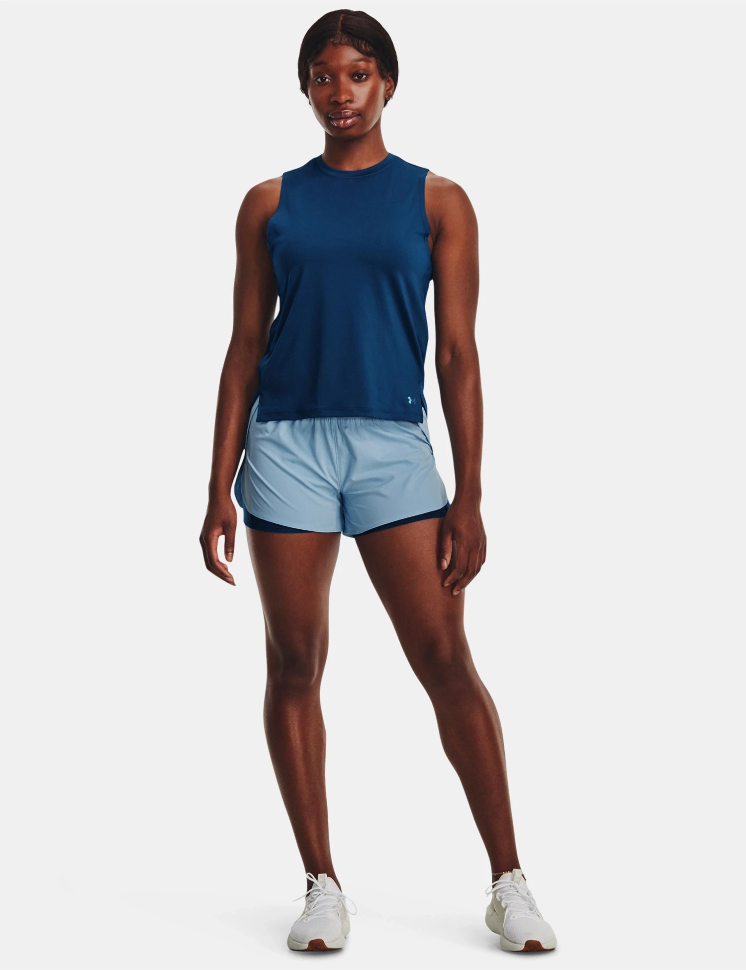 Under Armour Flex Woven 2-in-1 Shorts - Blizzard/Varsity Blue 6 Under Armour Flex Woven 2-in-1 Shorts - Blizzard/Varsity Blue - Image 4