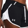 Under Armour Fly-By 3" Shorts - Black/White -The Sports Edit Store under armour fly by 3in shorts black white 1382438 002 3