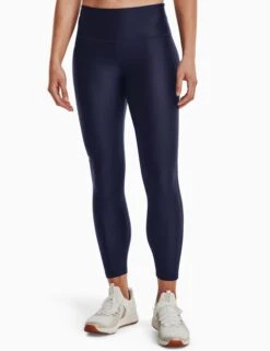 Under Armour HeatGear Armour No-Slip Waistband Ankle Leggings - Midnight Navy/White