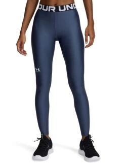Under Armour HeatGear Leggings - Downpour Grey/White