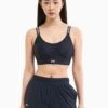 Under Armour Infinity 2.0 Mid Sports Bra - Black/White -The Sports Edit Store under armour infinity 2 0 mid sports bra black white 1384123 001 1