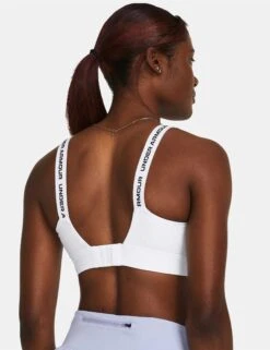 Under Armour Infinity 2.0 High Sports Bra - White -The Sports Edit Store under armour infinity high 2 bra white 1384112 001 4