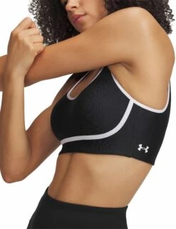 Under Armour Infinity Mid Piped Sports Bra - Black/White 8 Under Armour Infinity Mid Piped Sports Bra - Black/White -The Sports Edit Store under armour infinity mid piped bra black white 1389826 001 1