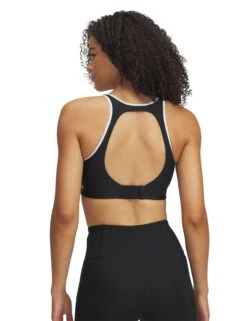 Under Armour Infinity Mid Piped Sports Bra - Black/White 7 Under Armour Infinity Mid Piped Sports Bra - Black/White -The Sports Edit Store under armour infinity mid piped bra black white 1389826 001 2
